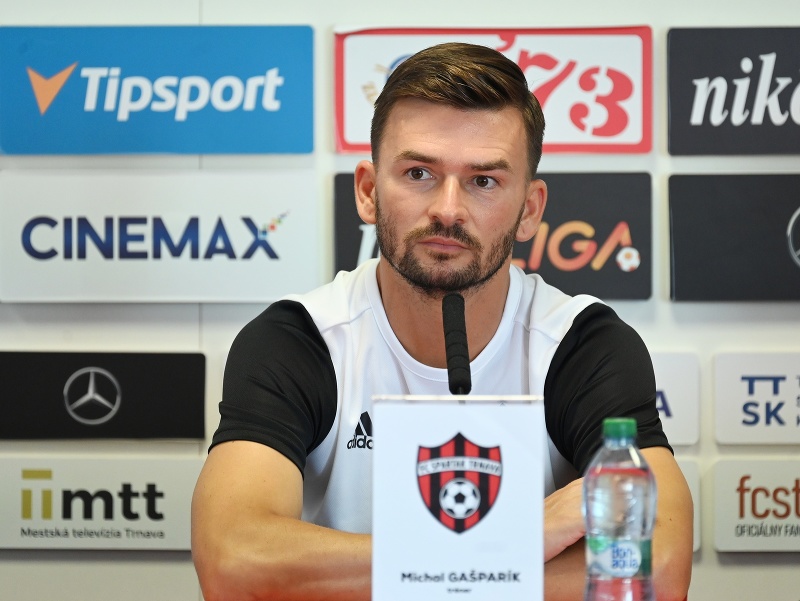 Na snímke tréner Spartaka Trnava Michal Gašparík 