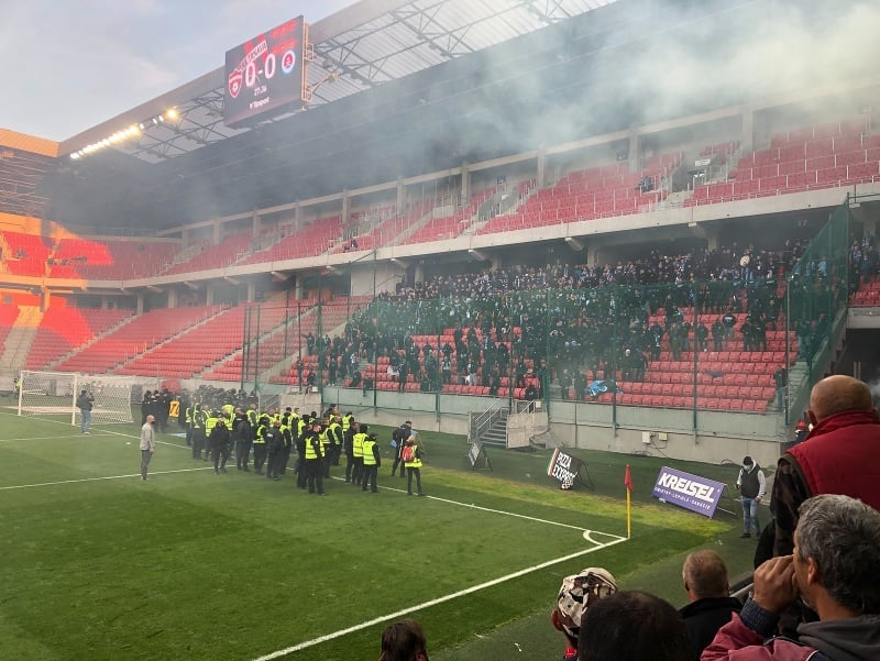 Fanúšikovia belasých v zápase proti Trnave, po ktorom prišli tvrdé tresty