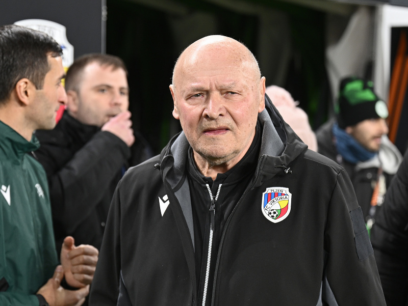 Tréner Plzne Miroslav Koubek