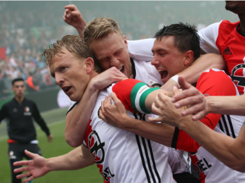 Feyenoord Rotterdam oslavuje majstrovský titul