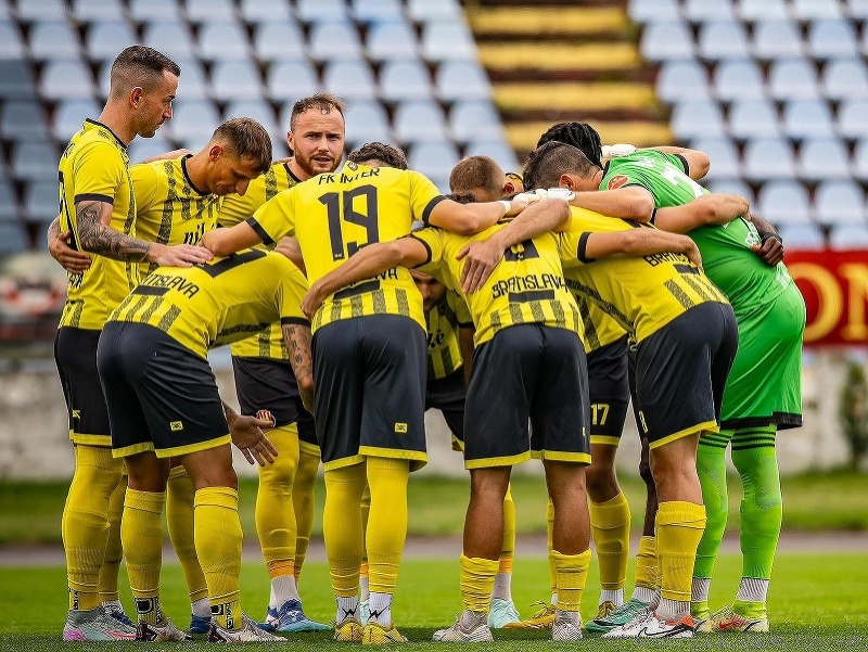 Na snímke hráči FK Inter Bratislava
