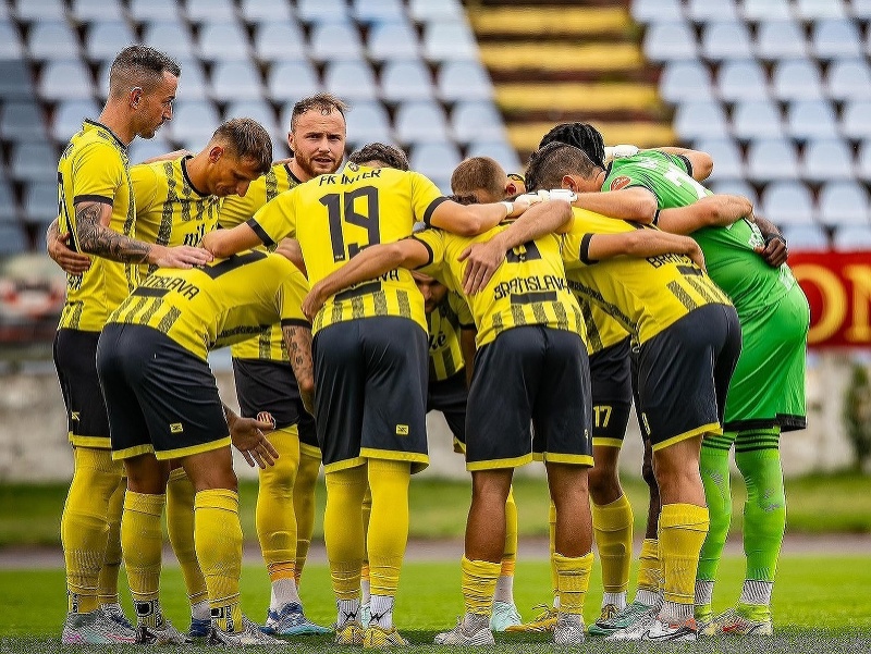 Na snímke hráči FK Inter Bratislava