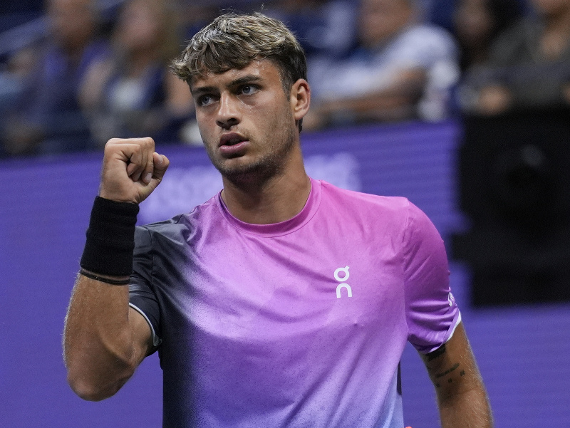 Taliansky tenista Flavio Cobolli počas US Open 2024