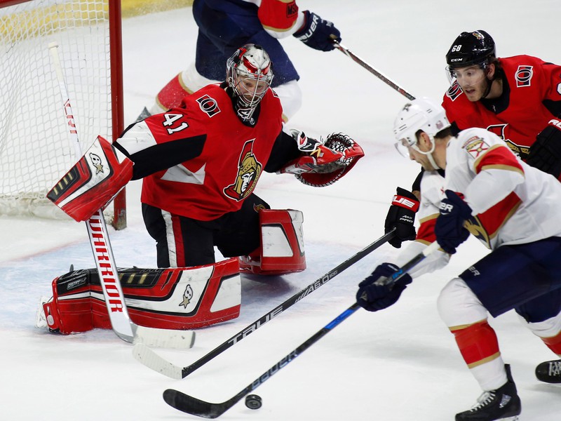 Craig Anderson v bráne Ottawy