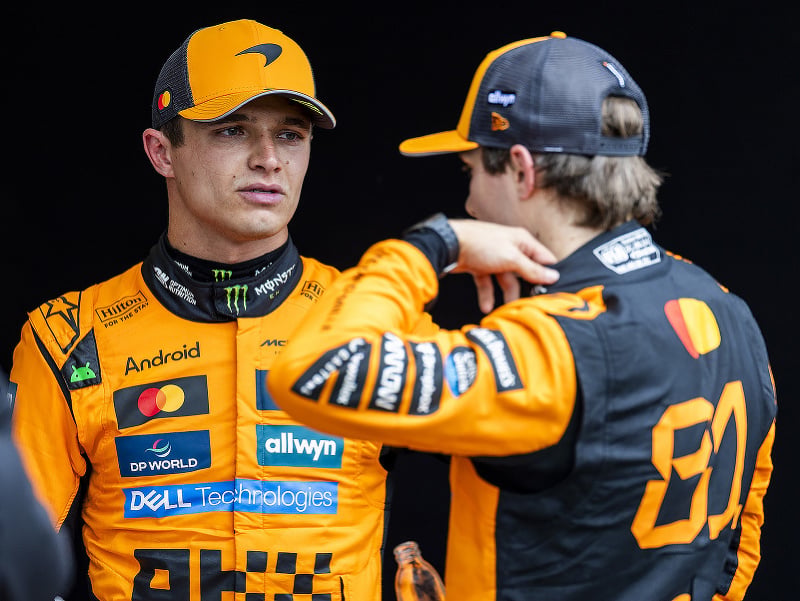 Lando Norris a Oscar Piastri