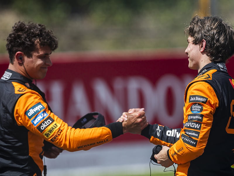 Lando Norris a Oscar Piastri