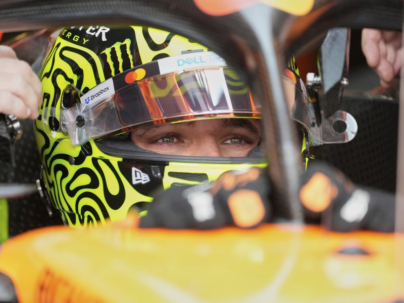 Britský pretekár Lando Norris