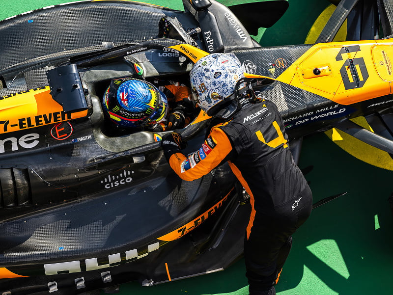 Lando Norris a Oscar Piastri