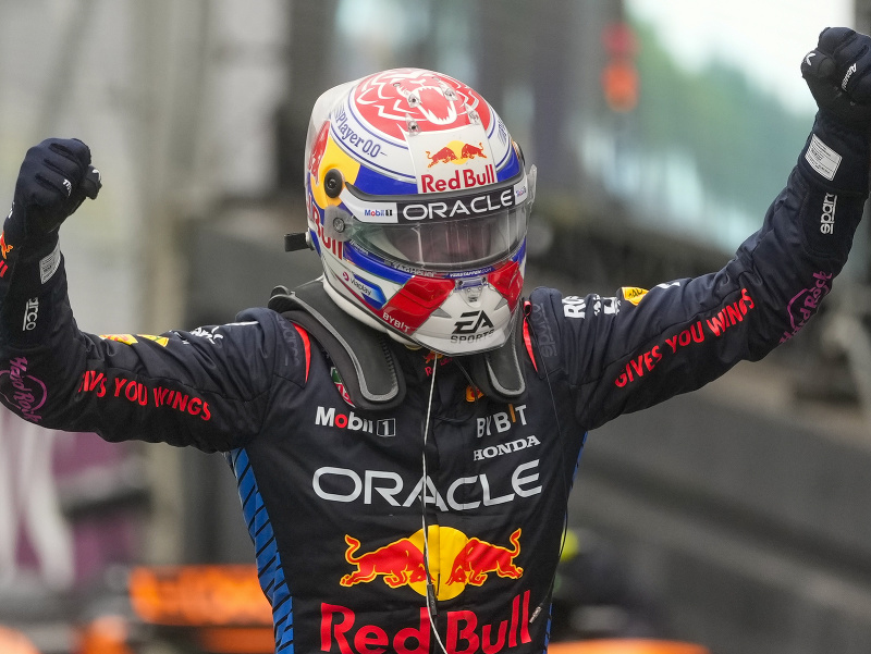 Tešiaci sa Max Verstappen