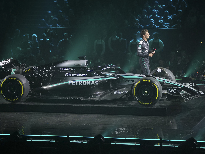 Monopost tímu Mercedes pre sezónu F1 2025
