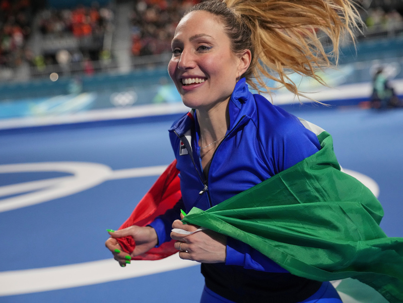 Talianska rýchlokorčuliarka Francesca Lollobrigidová 