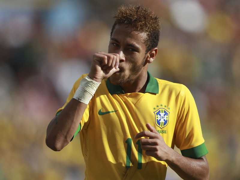 Neymar sa teší z gólu