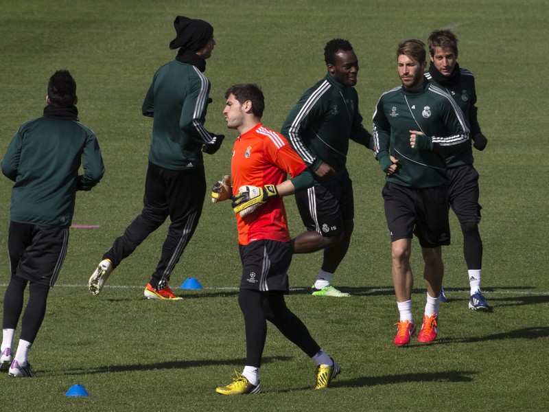 Iker Casillas si už zatrénoval so spoluhráčmi