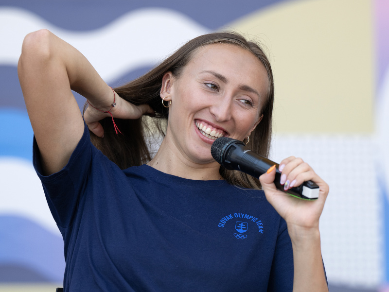 Slovenská reprezentantka v atletike Gabriela Gajanová po príchode z XXXIII. olympijských hier v Paríži