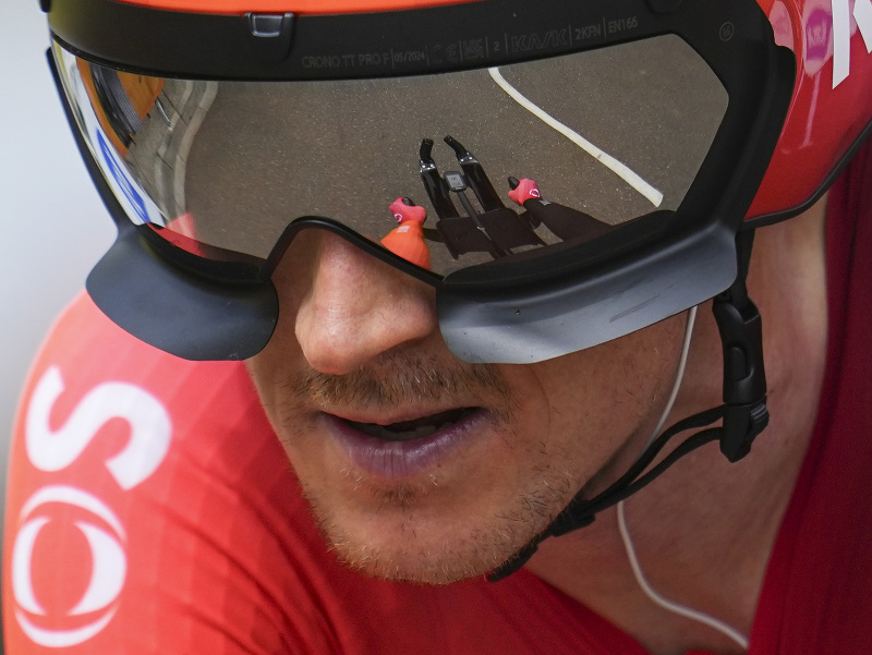 Britský cyklista Geraint Thomas