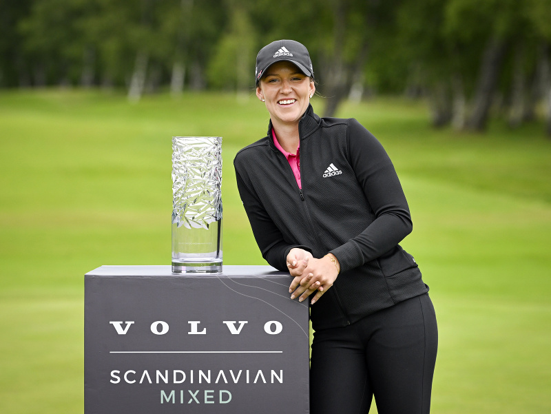 Švédska golfistka Linn Grantová sa stala prvou ženskou víťazkou turnaja na mužskej European Tour