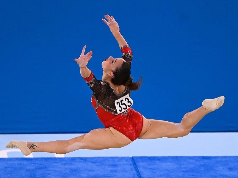 Talianska športová gymnastka Vanessa Ferrariová