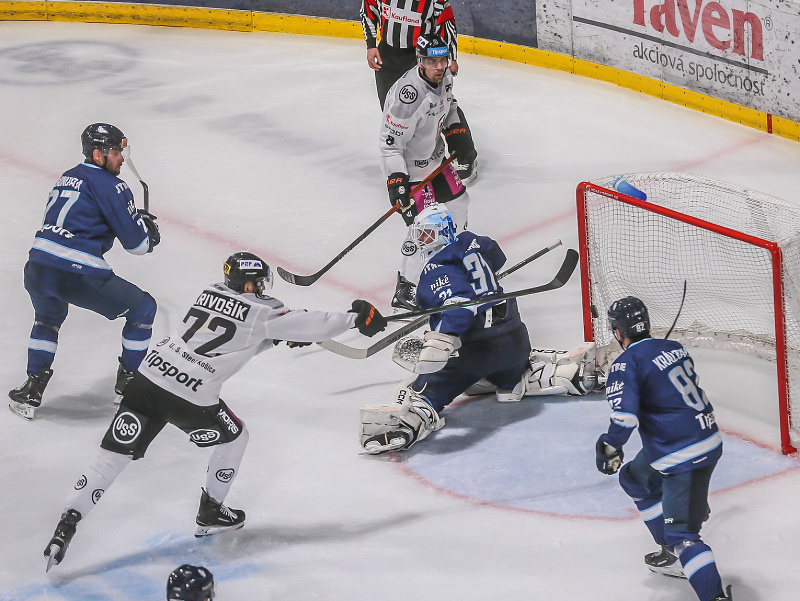 Momentka zo zápasu medzi HC Košice a HC Slovan Bratislava
