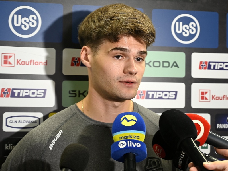 Na snímke hráč HC Košice Simon Jellúš 