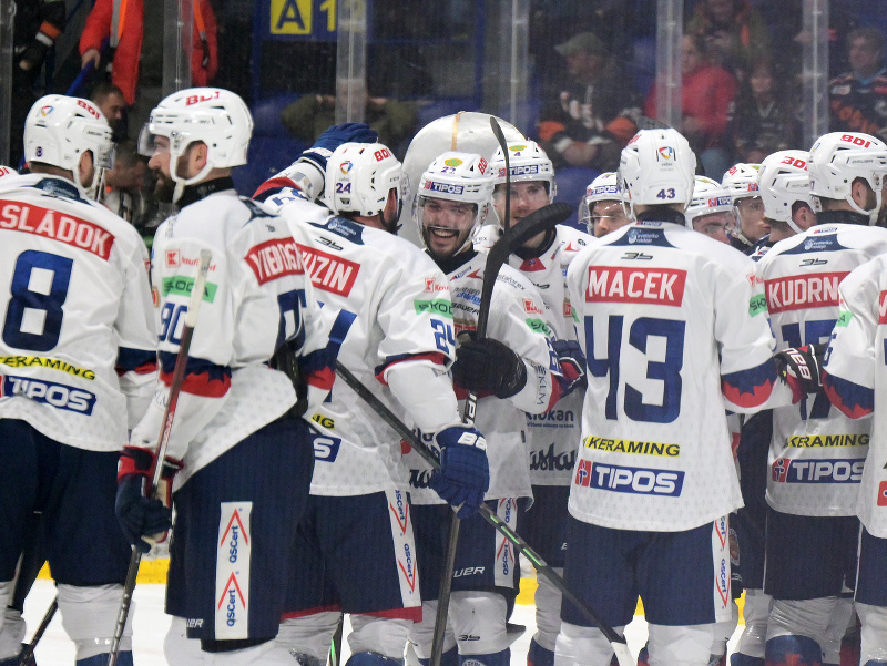 Víťazné oslavy hokejistov HKM Zvolen
