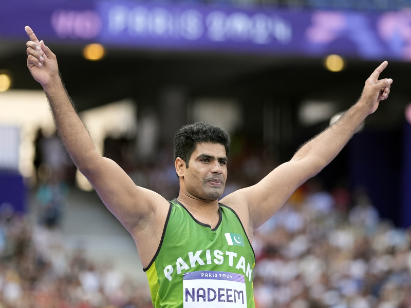 Pakistanský atlét Arshad Nadeem