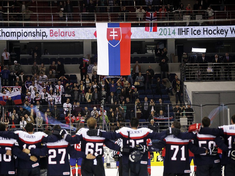 Slovenskí hokejisti po prvej výhre na šampionáte