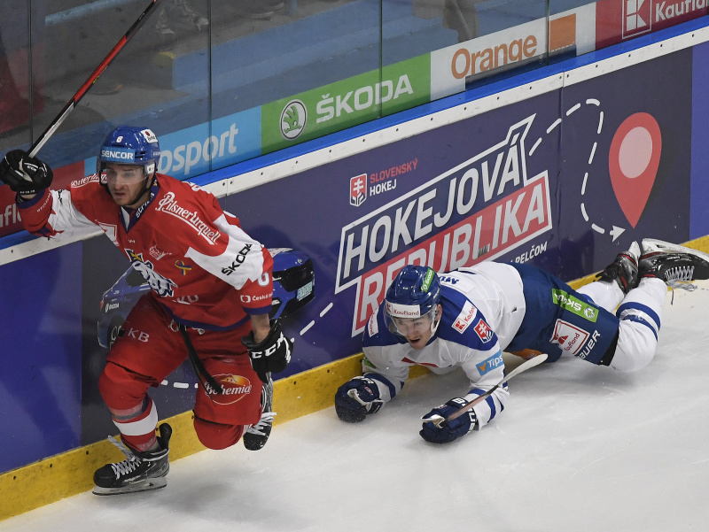 Dávid Mudrák (Slovensko), vľavo Ondřej Beránek (Česko) v súboji