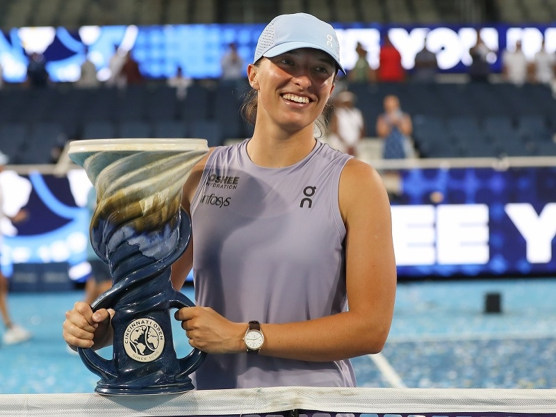 Poľská tenistka Iga Swiateková sa stala prvýkrát v kariére víťazkou dvojhry na turnaji WTA 1000 v Cincinnati.