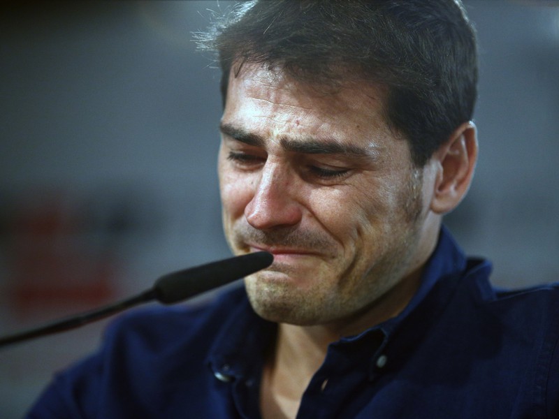 Iker Casillas počas tlačovky neudržal emócie