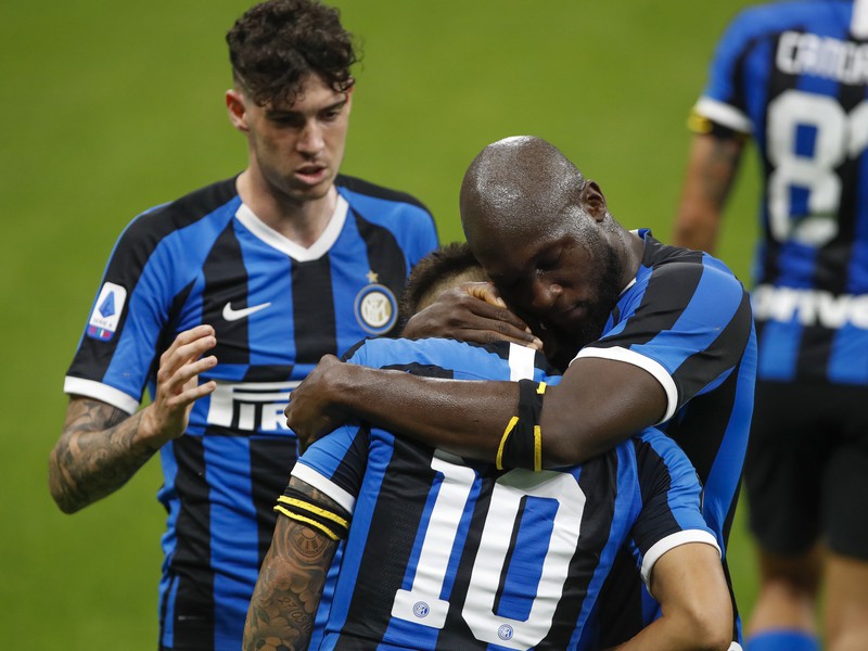 Radosť hráčov Interu Miláno 