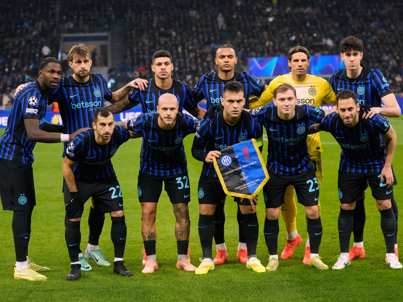 Futbalisti Interu Miláno pred zápasom Ligy majstrov
