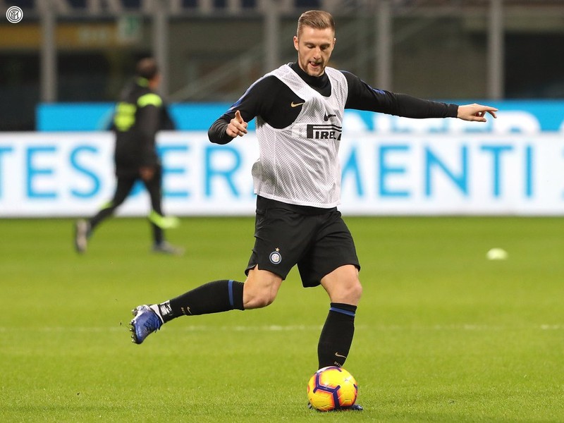 Milan Škriniar pred zápasom