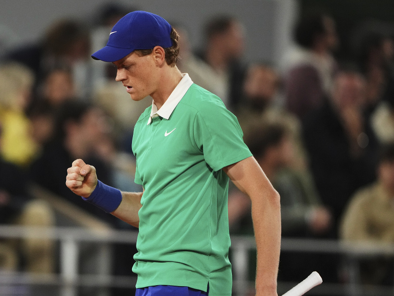 Taliansky tenista Jannik Sinner počas Roland Garros 2025