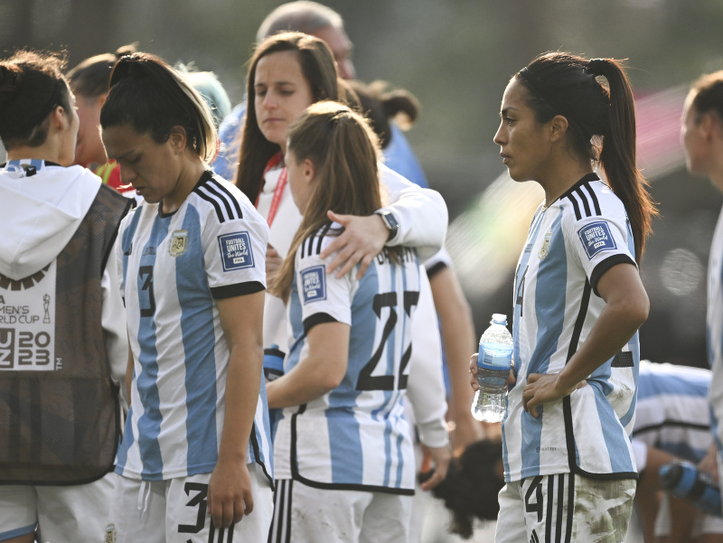 Sklamané futbalistky Argentíny po zápase s JAR
