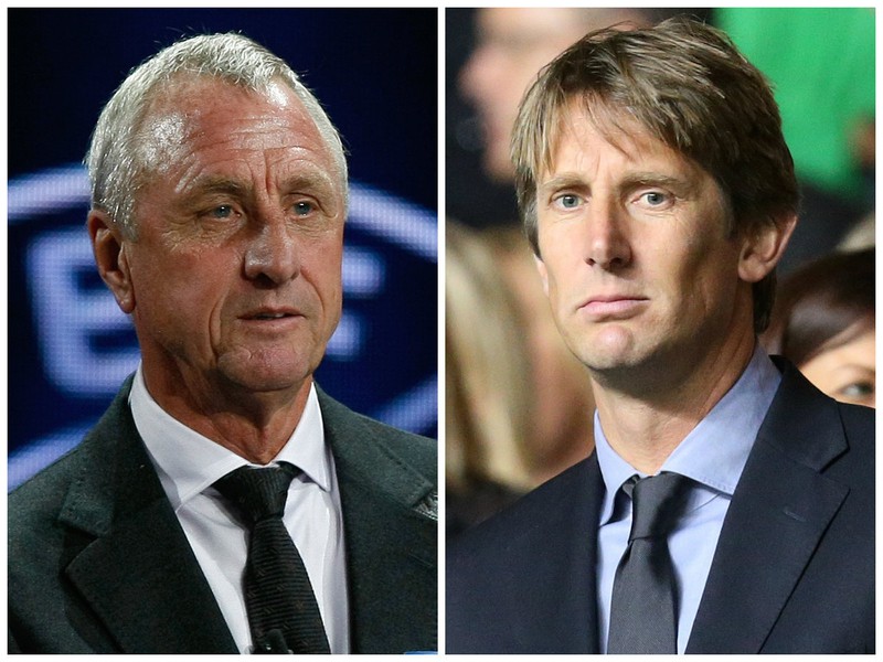 Johan Cruyff a Edwin Van Der Saar