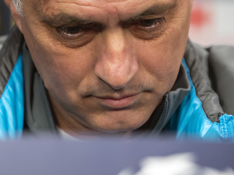 Tréner Tottenhamu José Mourinho