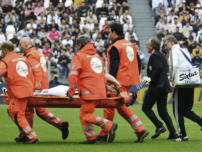 Zranený Claudio Marchisio