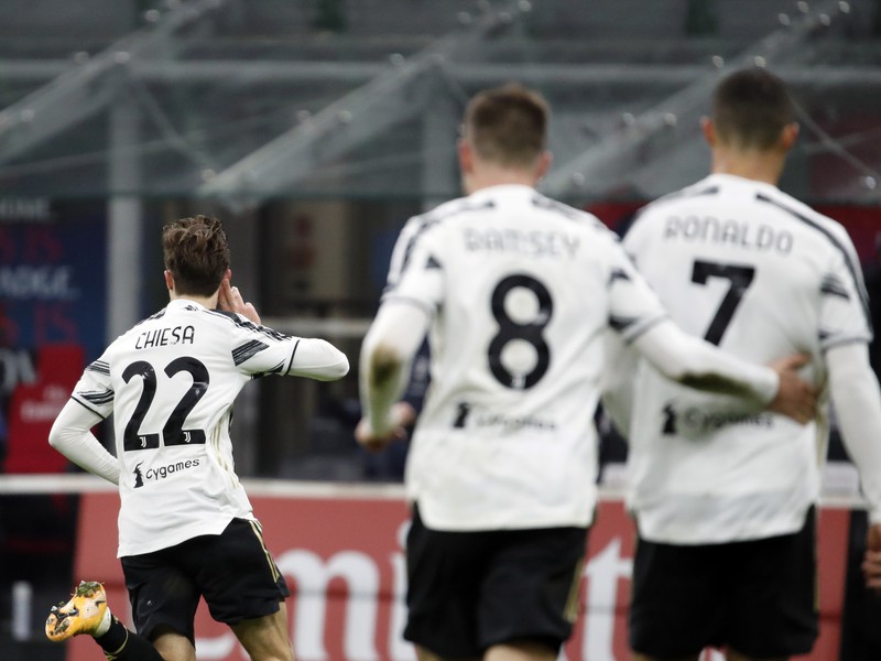 Federico Chiesa oslavuje gól 