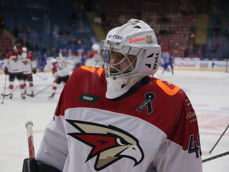 Ruský brankár Stanislav Galimov 