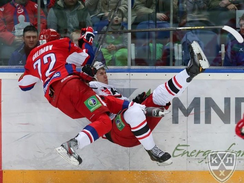 Ilustračné foto: Momentka zo súboja Lokomotivu s Jekaterinburgom 