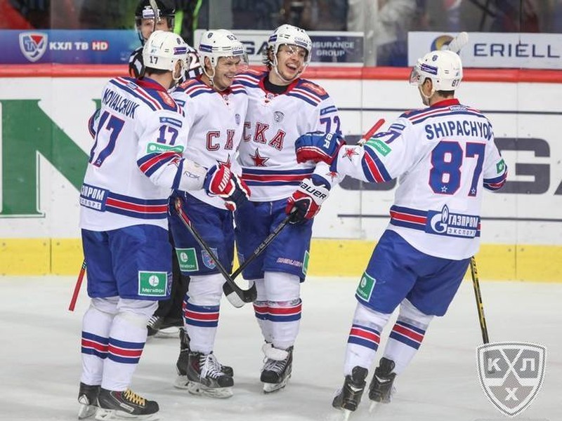 Gólové oslavy hokejistov Petrohradu