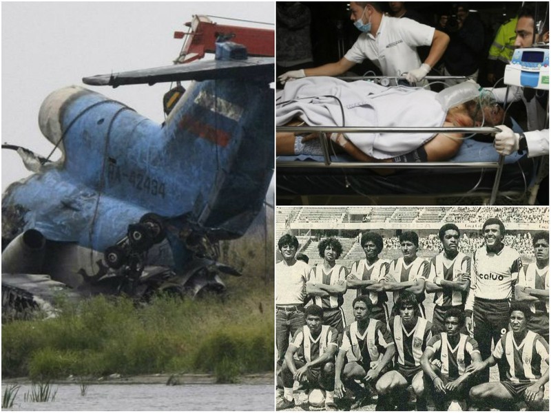 koláž leteckých nehôd, po ktorých vyhasli životy športovcov