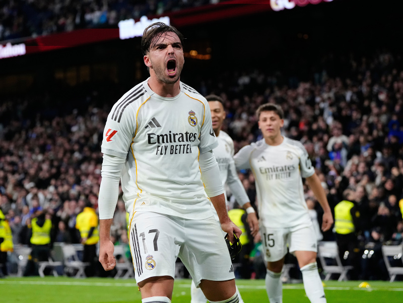 Raúl Asencio a jeho gólová radosť