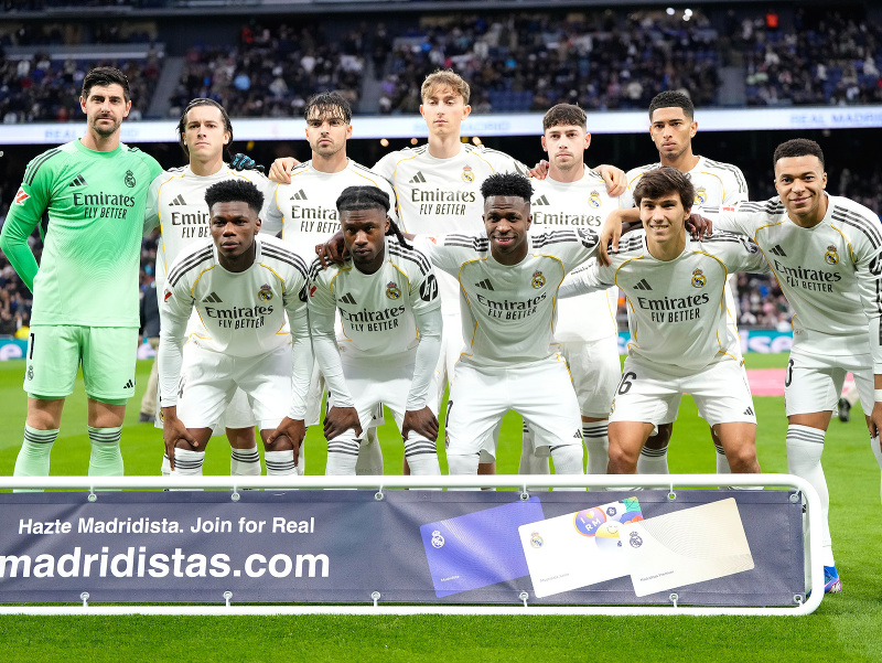 Hráči Realu Madrid pred zápasom