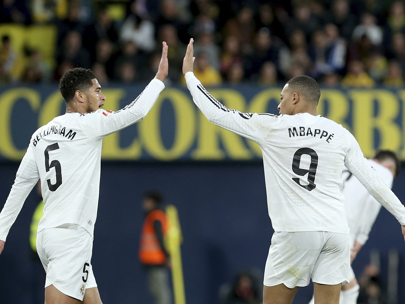 Jude Bellingham a Kylian Mbappé 