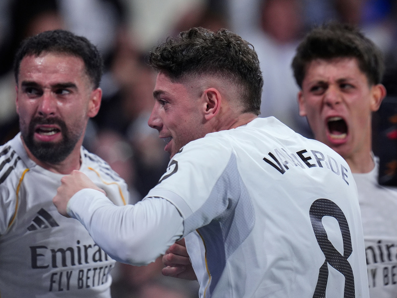Federico Valverde oslavuje gól