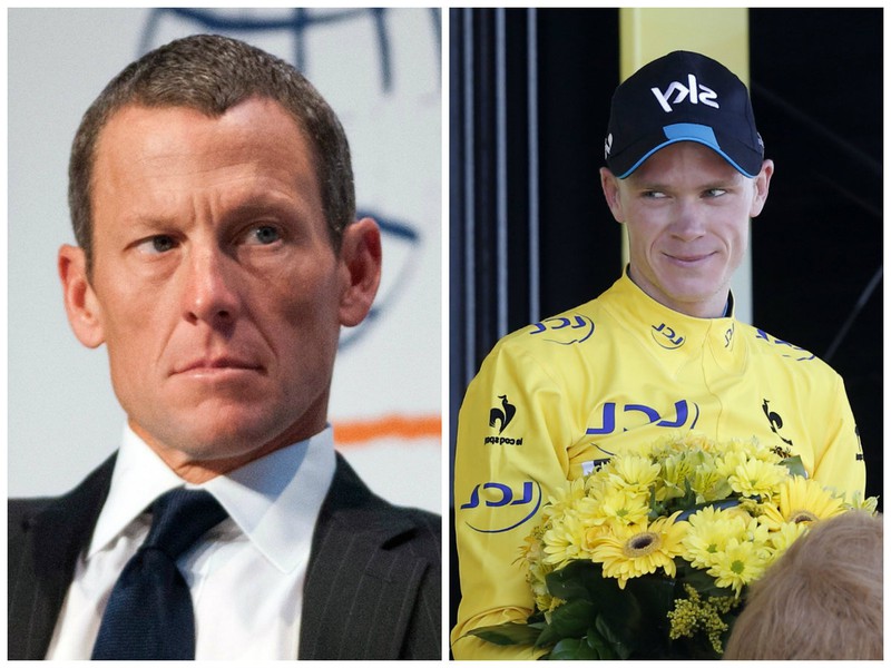 Lance Armstrong a Chris Froome