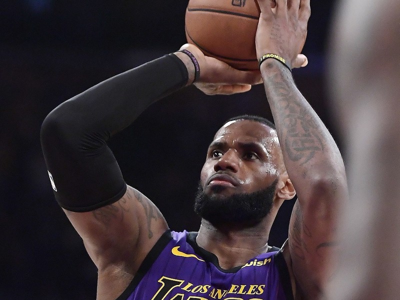 Basketbalista Los Angeles Lakers LeBron James