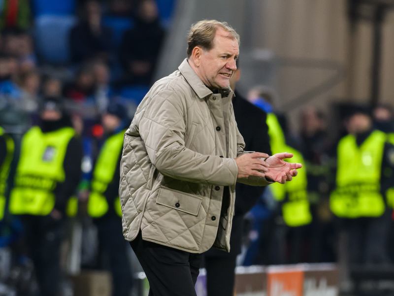 Na snímke tréner ŠK Slovan Bratislava Vladimír Weiss st.