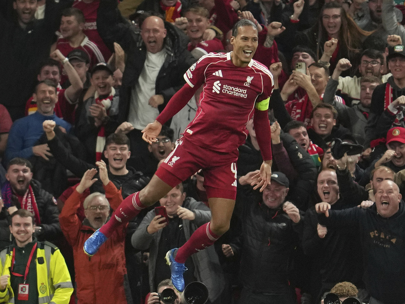 Virgil van Dijk a jeho gólová radosť